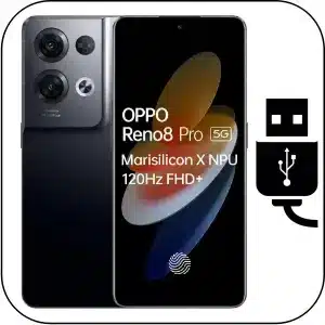 Oppo Reno 8 Pro 5G reparar conector de carga roto