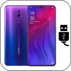 Oppo Reno Z reparar conector de carga roto