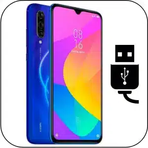 Xiaomi Mi 9 Lite reparar conector de carga roto