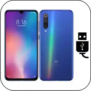 Xiaomi Mi 9SE reparar conector de carga roto