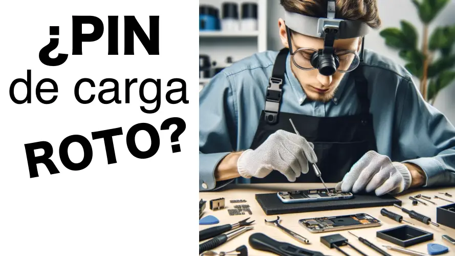 Reparar conector de carga roto