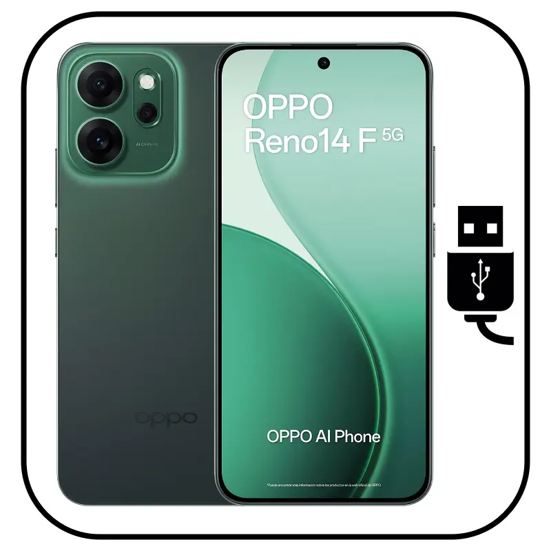 Cambiar conector de carga OPPO Reno 14 F 5G
