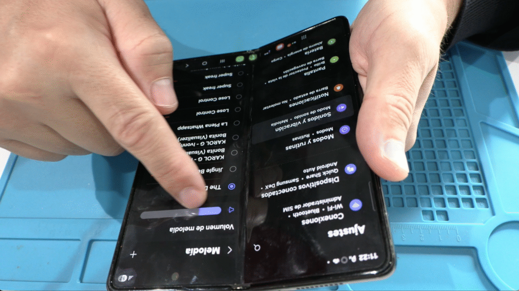 Samsung Fold problema sonido